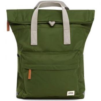 Roka London Mochila Canfield B Verde Pequeña Eco‑Nylon
