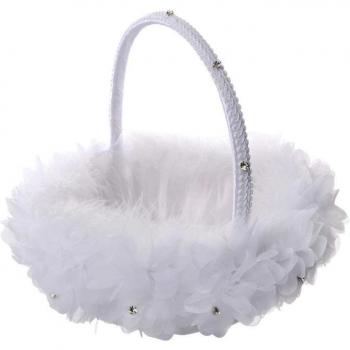 Lace Flower Girl Basket