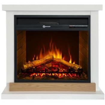 Cheminée Moderne Stockholm, Divina Fire, Bois Blanc, L75xP28xH70 cm