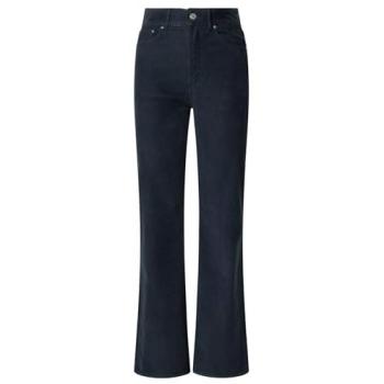 Pantaloni Noir Flare A Vita Alta – Pepe Corduroy