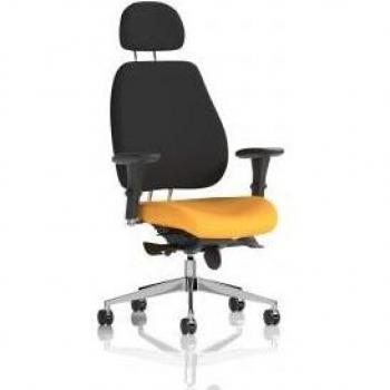 Chiro Plus Bespoke Colour Seat in Senna Yellow with Headrest