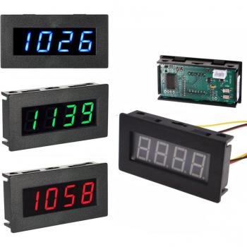Tachymètre numérique 4 LED 0,56 pouces DC 8-15V testeur de vitesse moteur 5-9999 R/M