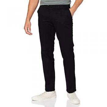 EUREX Chino Slim Fit Jim S Schwarz Herrenhose Größe 35U