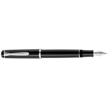Pelikan 930750 Füllfederhalter P205, Feder M, Edelstahl, schwarz