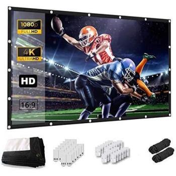 KeenStone Dual‑Sided 120 Movie Projection Screen