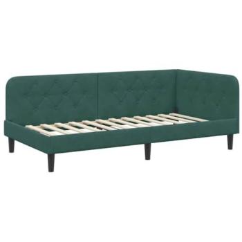 Lit d'angle polyvalent en velours 100 x 200 cm