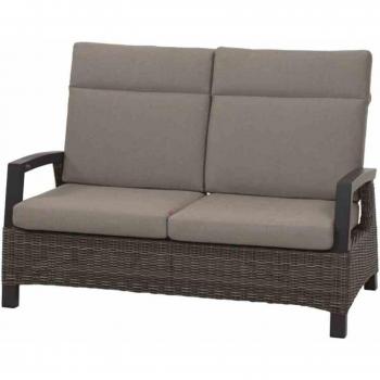 Siena Garden Lounge-Sofa 2-sitzig Grau