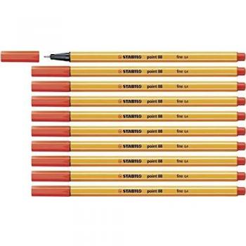 Stylo à bille Stabilo Point 88 Fibre 0,4 mm Rouge Carmin Nº96