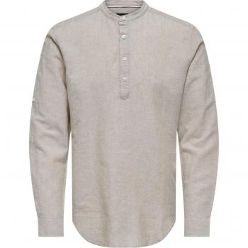 Only & Sons Caiden Long-Sleeved Shirt in Linen