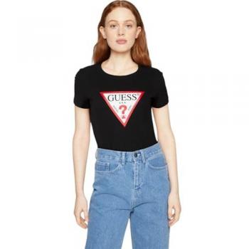 Guess T-shirt A Maniche Corte Slim Iconic Jet Black XS