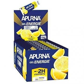 Apurna Zitronen‑Energiegel – 25 Stück, 35 g pro Packung