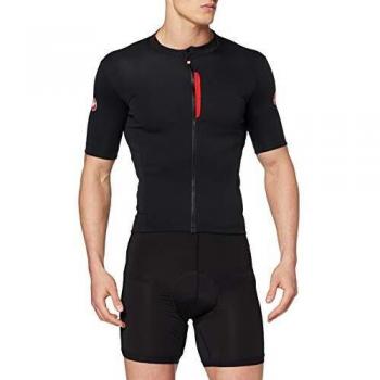 Castelli Männer-Espresso Shirt XL, Farbe Schwarz & Rot