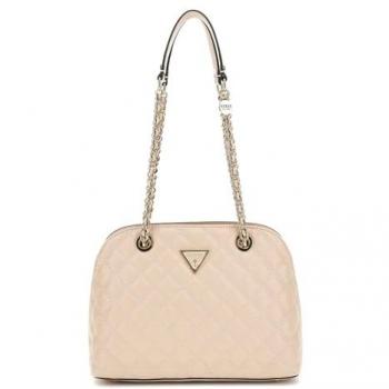 GUESS Dome-Shaped Beige Shoulder Bag