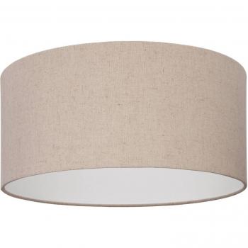 EGLO Feniglia Natural Linen Dome-Shaped Ceiling Light