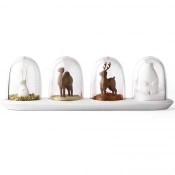 Cactus Pine Condiment Bottle Set
