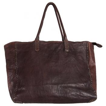 Campomaggi Leder-Style Tasche: Grande Shopper, 37 cm