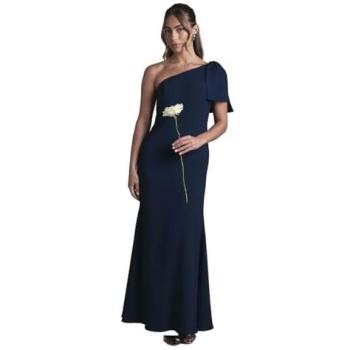 Coast Honoured Navy Maxi Gown, One Shoulder & Petite Bow – Women’s