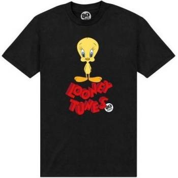 T-shirt Noir Unisexe Tweety 80e Anniversaire Looney Tunes