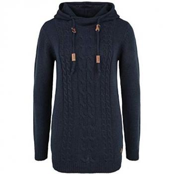 OXMO Strickpullover OXCABLE Strickpulli lang geschnitten (Vintage)
