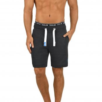 Solid Benn Shorts Herren Sweatshorts Kurze Hose Jogginghose Mit Fleece-Innenseite Und Kordel Regular Fit, Größe:XXL, Farbe:Dark Grey Melange (8999)