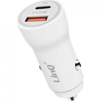 CarPlug 36W USB‑C Speed, Encendido Instantáneo, Blanco