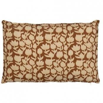 Baumwollkissen Natec – Braun & Beige, 60 × 40 cm