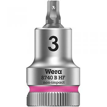 Wera 8740 B HF Zyklop 3/8 Drive Hexagon Socket Bit Metric with 10mm 6mm Size