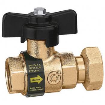 Válvula Esfera 1/2'' Fêmea com Porca 3/4'' Fêmea Ballstop Caleffi 333400