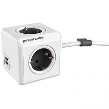 Designnest PowerCube Esteso 6x + USB-A – 1,5 m