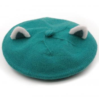 Béret Kawaii pour Oreilles de Chat en Tricot