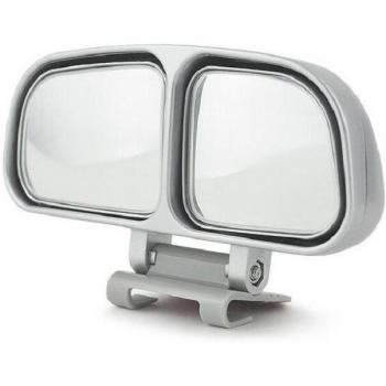 Rétroviseur de voiture réglable, angle arrière automatique, double verre, universel, noir et blanc