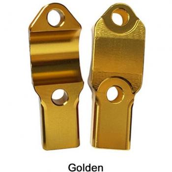 Guide‑pointeur moto : poignée, miroir, adaptateur 10 mm en aluminium