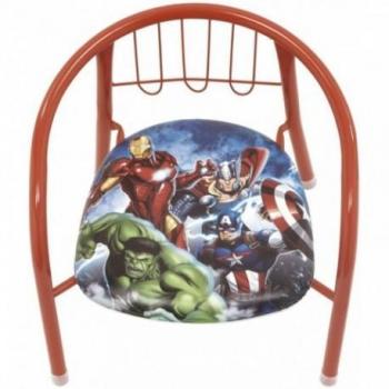 Silla metálica infantil Patrulla Canina con asiento acolchado 35.50x33.50x30cm