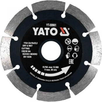 Disque diamanté segmenté YATO 115 mm – YT‑59961