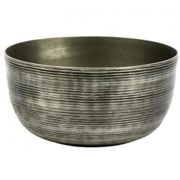 Lambert Dendro Schalen-Set – Aluminium, dunkles Bronze, 9 cm hoch, 17,5 cm breit
