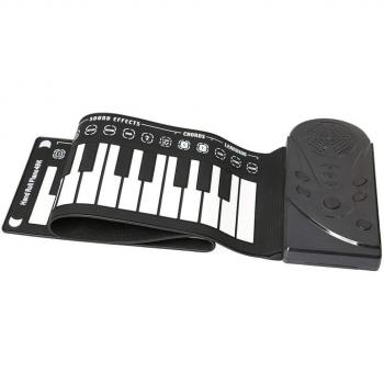 Roll-Up 49-Key Piano Keyboard for Kids