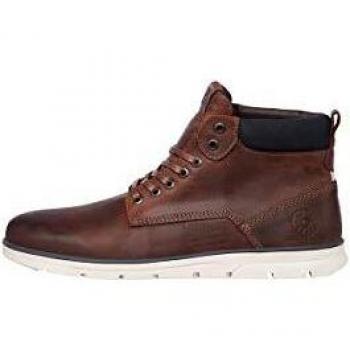 JACK & JONES JFWTUBAR Bottes Chukka en Cuir Homme, Marron