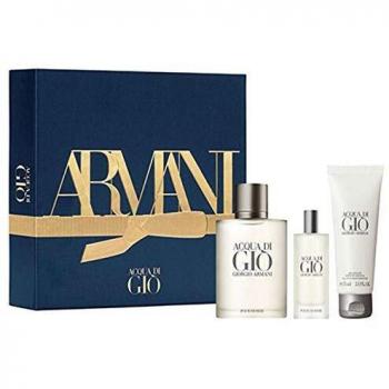Set Regalo Acqua di Gio Pour Homme: Eau de Toilette 100 ml + Gel Doccia 75 ml + Vaporizzatore 15 ml