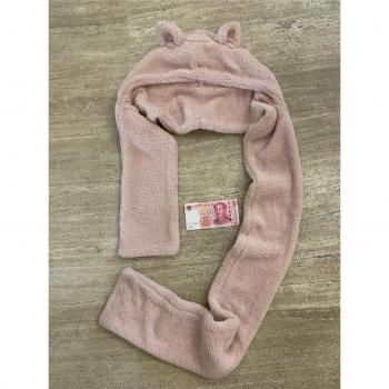 Cute Solid Pink Wool Scarf