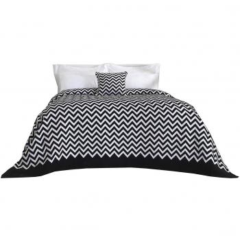 Lancashire Luxury King Chenille Chevron Throw