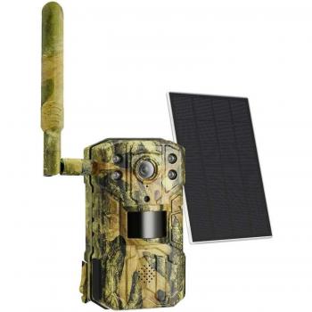 Callow 4G Smart Digital Stealth Camera with Solar Charging in Camo Green, Material: Plastic, Dimensions: L23 x W13 x H11 cm