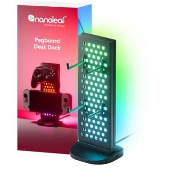NANOLEAF PEGBORD HUB 3‑EN‑1 – LUMIÈRE RGB, SUPPORT CASQUE, PORT USB‑C