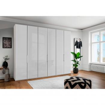 WIEMANN Drehtürenschrank Monaco, hochwertige Beschläge, weißes Design