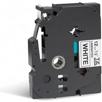 Cinta laminada blanco sobre negro Brother TZE231CIV 12mm