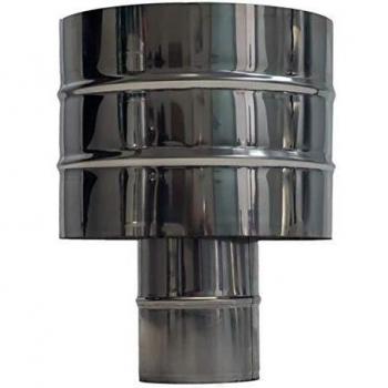 Sombrero de Acero Inox para Estufa Pellet Ø80mm