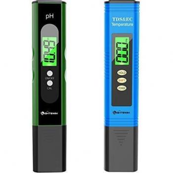 Misuratore TDS + EC + pH per acqua potabile, acquari, piscine, spa