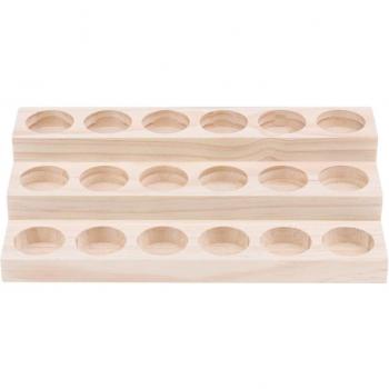 Essential Oil Organizer Wooden Rack for 9/18/30 Slots 5-15ml Bottles