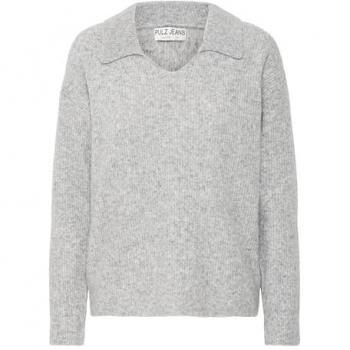 Pulz Jeans Damen Feinstrickpullover mit V-Ausschnitt, PZASTRA