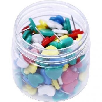 Heart-Shaped Cork Board Push Pins