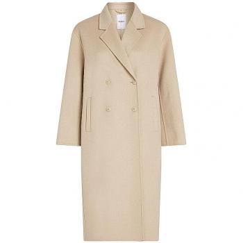 Damen Wollmantel in Creme von PENN&INK, Größe M